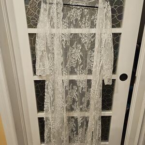 Elegant Lace Floor Length Robe